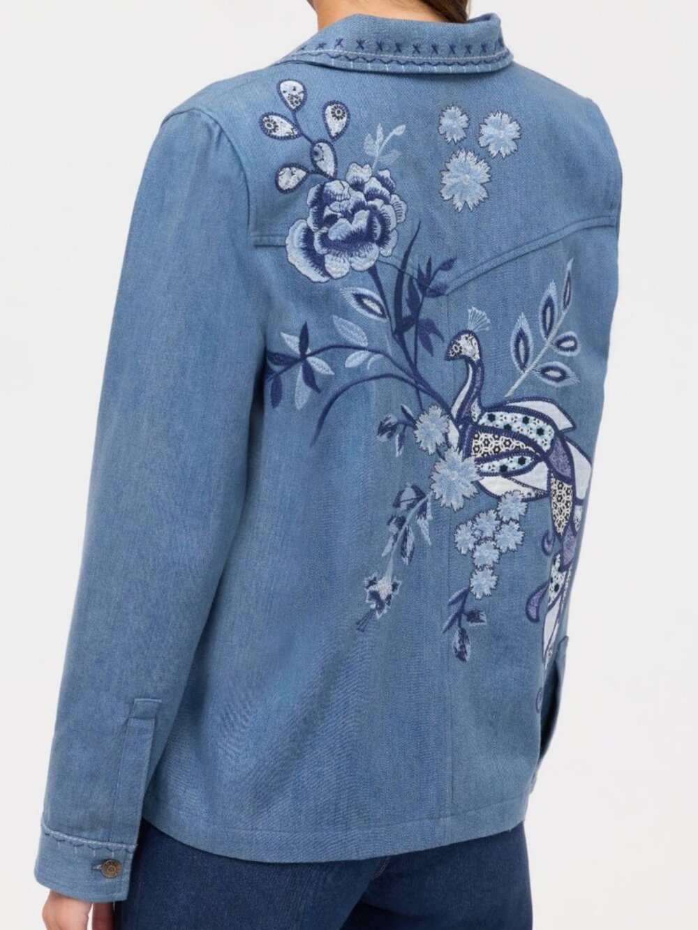 NWT Johnny Was Western Worker Jacket Shirley sz M